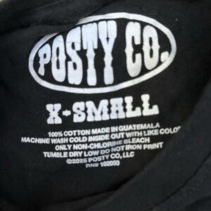 Posty Co. Women's Black Short Sleeve Tee